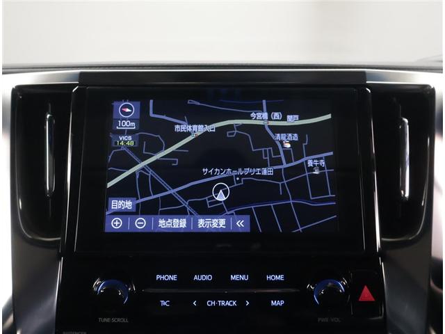 アルファード 2.5S Cパッケージ PWシート 両側PSドア ルーフ DVD再生可能 Wエアコン 地デジ ナビTV Bカメラ AC100V電源 記録簿有 ETC車載器 アルミホイール クルコン 横滑り防止 LEDヘッドライト ABS(8枚目)