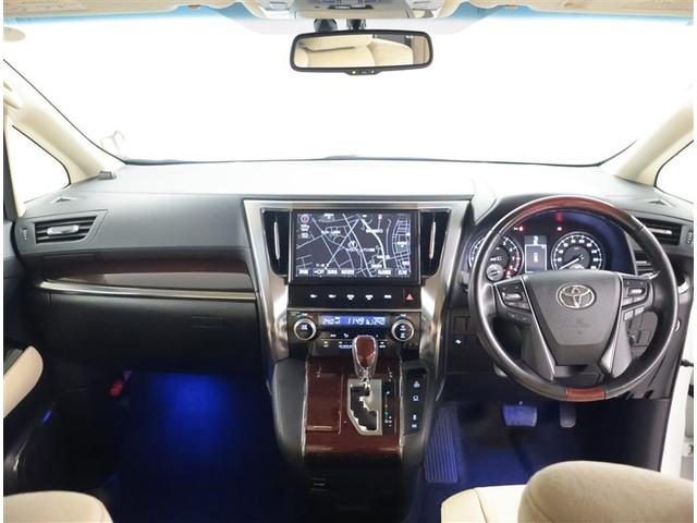 アルファード 2.5G 盗難防止 衝突軽減システム 横滑防止装置 電動シート LEDランプ インテリキー オートエアコン クルーズコントロール ナビTV フルフラット リアオートエアコン キーレス ETC AC100V電源(5枚目)