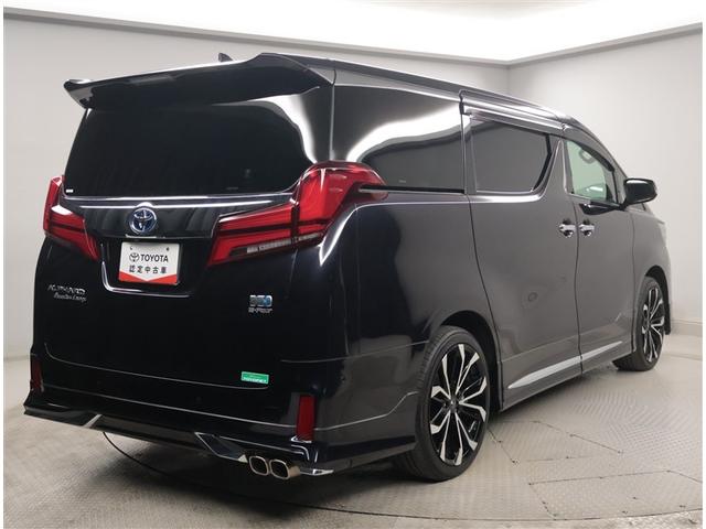 アルファードハイブリッド エグゼクティブラウンジＳ　ＬＥＤランプ　ＶＳＣ　Ｂカメラ　両側電動スライドドア　ＤＶＤプレーヤー　レザーシート　地上デジタル　電動シート　アルミ　クルーズコントロール　スマートキー　エアロ　４ＷＤ　ダブルエアコン　１００Ｖ電源（3枚目）