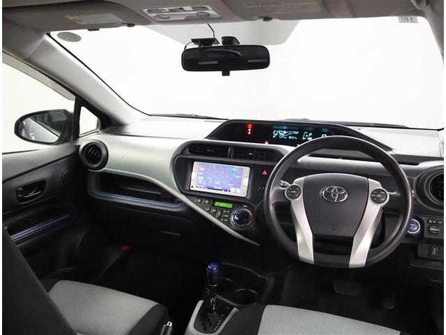 アクア S スマートキープッシュスタート キーレスエントリ LEDヘッドライト イモビ ナビ&TV オートエアコン デュアルエアバック ESC Bカメラ パワーウィンドウ AUX端子 SRS ワンセグTV ABS(5枚目)