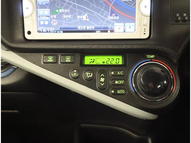 アクア S スマートキープッシュスタート キーレスエントリ LEDヘッドライト イモビ ナビ&TV オートエアコン デュアルエアバック ESC Bカメラ パワーウィンドウ AUX端子 SRS ワンセグTV ABS(10枚目)