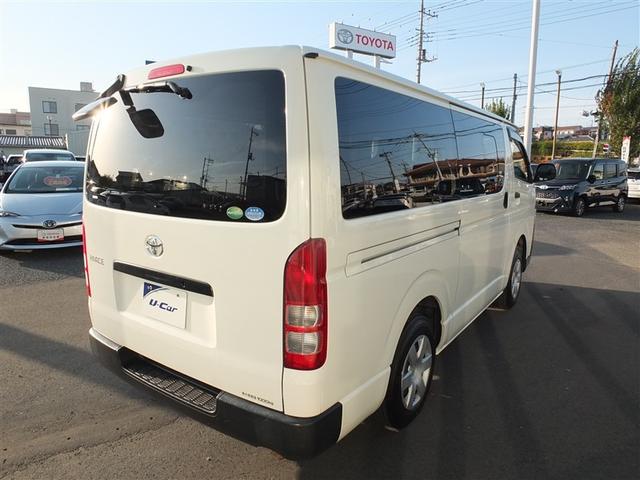 ハイエースバン ロングDX ダブルエアコン 助手席エアバッグ LEDライト PW 運転席エアバッグ ナビテレビ 横滑り防止 整備点検記録簿 イモビ付 パワーステアリング エアコン ミュージックプレイヤー接続可 ABS キーレス(5枚目)