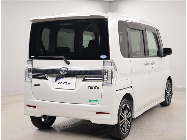 タント カスタムＲＳ　ＳＡ　サポカー　Ｒカメ　アイドリングＳ　スマートキ　横滑り防止装置付き　ＬＥＤへッドライト　サイドエアＢ　セキュリティアラーム　ＥＴＣ付き　ＴＶナビ　ＡＡＣ　ＡＷ　記録簿付き　キーフリーシステム　ＡＢＳ（3枚目）