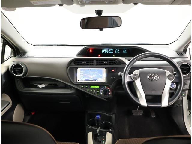 アクア G バックモニタ セキュリティー メンテナンスノート デュアルエアバック ナビTV パワーウィンドウ ESC ATエアコン ABS パワーステアリング 運転席エアバッグ キーレススタートシステム ETC(5枚目)