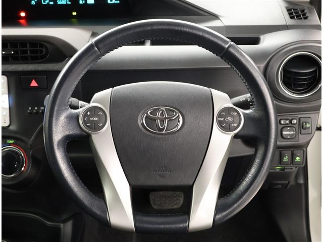 アクア G バックモニタ セキュリティー メンテナンスノート デュアルエアバック ナビTV パワーウィンドウ ESC ATエアコン ABS パワーステアリング 運転席エアバッグ キーレススタートシステム ETC(6枚目)