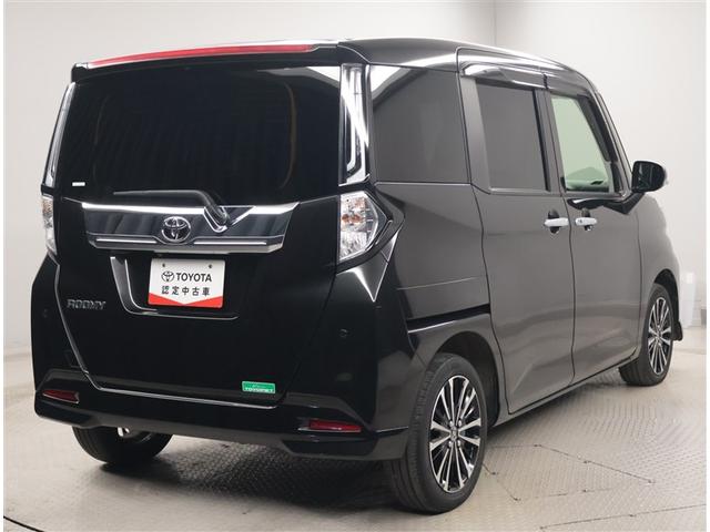 ルーミー カスタムＧ－Ｔ　助手席エアバック　両側オートスライドドア　スマートキープッシュスタート　ＬＥＤライト　横滑り防止機能　クルコン　点検記録簿　ＥＴＣ付　アルミホイール　フルフラット　キーレス　ＤＶＤ　ナビ＆ＴＶ　ＡＢＳ（3枚目）