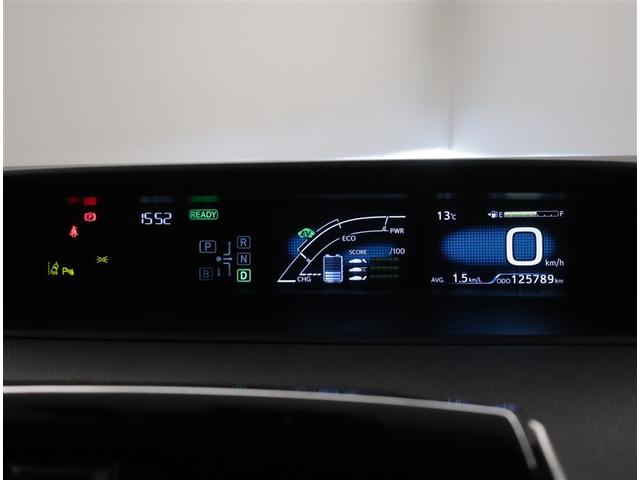 プリウス Ｓ　取説記録簿　ＤＶＤ再生機能　ＥＳＣ　スマートキ－　地デジ　メモリーナビゲーション　ＬＥＤヘッドライト　ＥＴＣ車載器　フルオートエアコン　クルーズコントロール　エアバッグ　イモビ　パワーウインドウ　ＰＳ（7枚目）