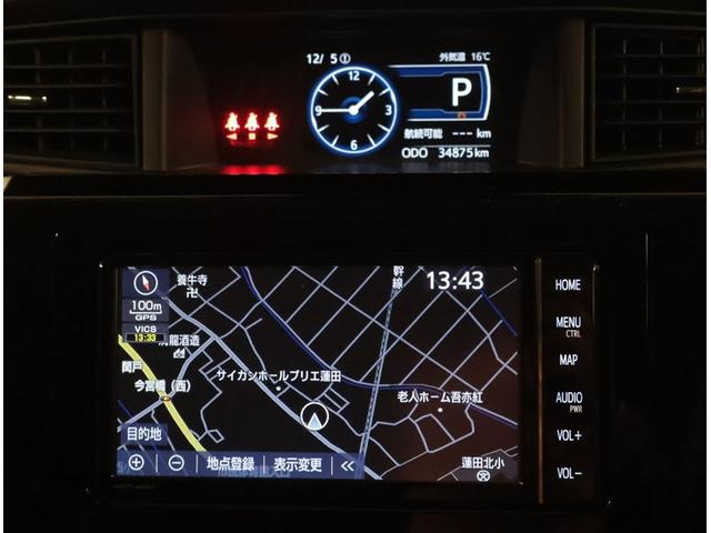 ルーミー カスタムG アイドリング 両側電動SD LEDヘット バックビューモニター 衝突回避ブレーキ フルフラット 地デジ スマートキー メモリナビ クルーズコントロール 点検記録簿 DVD ETC オートエアコン PW(8枚目)