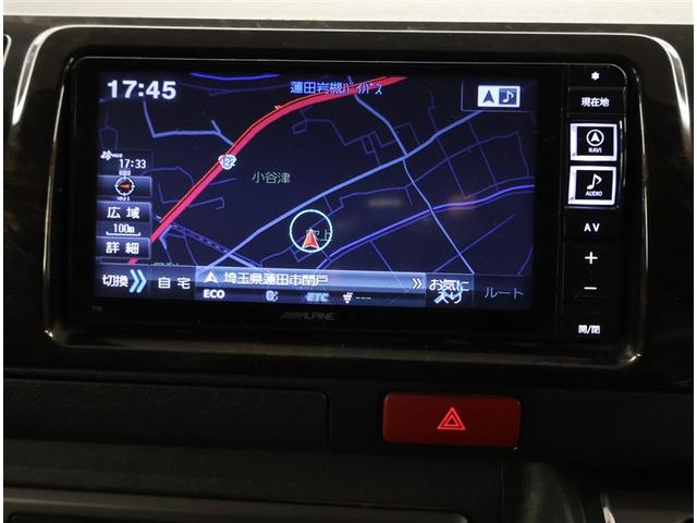 ハイエースバン スーパーGL ダークプライム Wエアバック 100V電源 ダブルエアコン LEDライト ETC車載器 4WD ミュージックプレイヤー接続可 バックモニター DVD再生 フルセグテレビ ナビTV メモリーナビ 運転席エアバッグ(8枚目)