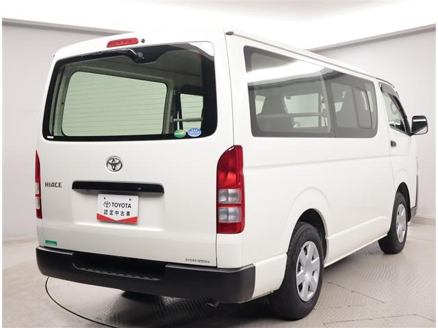 ハイエースバン ロングＤＸ　ブレーキサポート　リアカメラ　ＰＷ　運転席エアバッグ　横滑り防止　整備点検記録簿　イモビ付　パワーステアリング　エアコン　ＡＢＳ　キーレス（3枚目）