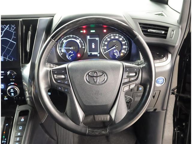 ヴェルファイアハイブリッド Z ゴールデンアイズ 衝突軽減 記録簿 Bカメラ オートエアコン ミュージックプレイヤー接続可 盗難防止システム ETC車載器 AC100V キーレス ナビTV 地デジ 横滑り防止 エアロ 3列シート DVD再生 4WD(6枚目)