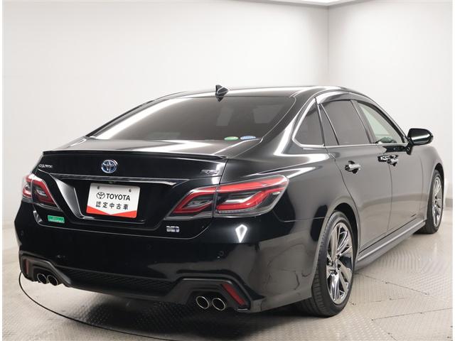 クラウンハイブリッド RS LEDヘッドライト クルコン スマートエントリー セキュリティーアラーム Bカメラ カーテンエアバッグ 定期点検記録簿 横滑り防止 ETC TVナビ アルミ AUX メモリーナビ ABS PW AAC(3枚目)