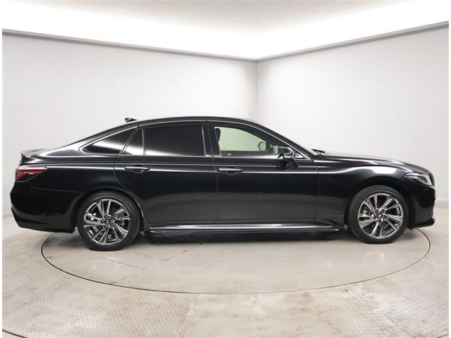 クラウンハイブリッド RS LEDヘッドライト クルコン スマートエントリー セキュリティーアラーム Bカメラ カーテンエアバッグ 定期点検記録簿 横滑り防止 ETC TVナビ アルミ AUX メモリーナビ ABS PW AAC(4枚目)