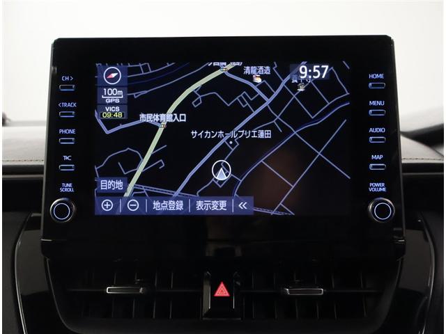 カローラツーリング ハイブリッド ダブルバイビー 追突軽減ブレーキ バックモニタ 地デジフルセグ DVD 横滑防止 ナビTV スマキー LEDライト デュアルエアバッグ エアコン オートクルーズ サイドエアバッグ ETC付 PS キーフリー ABS(10枚目)