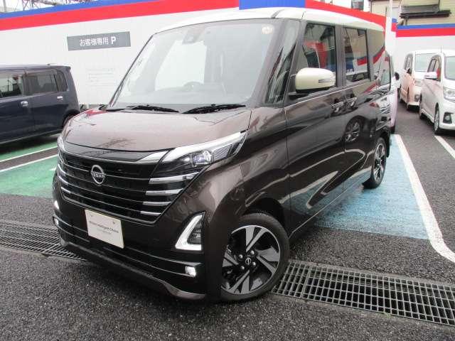 ルークス ハイウェイスター Gターボプロパイロットエディション 当社社用車 後期型 寒冷地仕様 メモリーナビ(MM223D-L) ETC2.0 ナビ連動前後ドライブレコーダー エマージェンシーブレーキ 車線逸脱警報装置 アラウンドビューモニター 純正アルミホイール(2枚目)