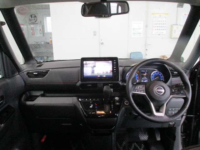 ルークス ハイウェイスター Gターボプロパイロットエディション 当社社用車 後期型 寒冷地仕様 メモリーナビ(MM223D-L) ETC2.0 ナビ連動前後ドライブレコーダー エマージェンシーブレーキ 車線逸脱警報装置 アラウンドビューモニター 純正アルミホイール(7枚目)