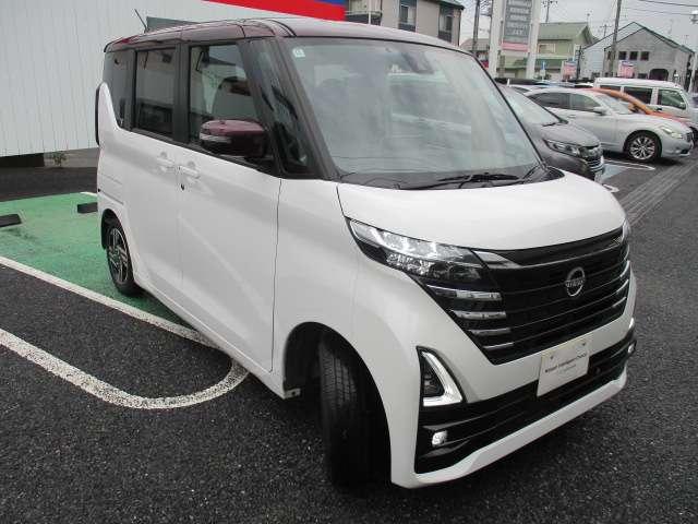 ルークス ハイウェイスター　Ｘ　当社社用車　後期型　メモリーナビ（ＭＭ２２３Ｄ－Ｌ）　ＥＴＣ２．０　ナビ連動前後ドライブレコーダ　アラウンドビューモニター　車線逸脱警報装置　エマージェンシーブレーキ　ＳＯＳコール　純正アルミホイール（4枚目）