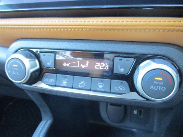 キックス Ｘ　ツートーンインテリアエディション　禁煙車　プロパイロット　メモリーナビ（ＭＭ３２０Ｄ－Ｌ）　エマージェンシーブレーキ　前後ドライブレコーダー　アラウンドビューモニター　車線逸脱警報装置　シートヒーター　純正アルミホイール　ワンオーナー（26枚目）