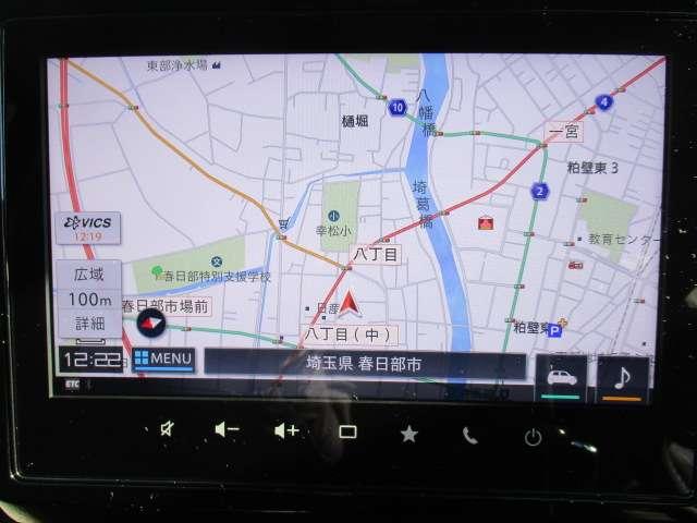 ソリオバンディット ハイブリッドMV 禁煙車 誤発進抑制機能 全方位カメラ ドライブレコーダー 純正メモリーナビ デュアルカメラブレーキサポート 後席モニター 両側電動スライド ETC2.0 シートヒータ 社外アルミホイール ワンオーナー(7枚目)