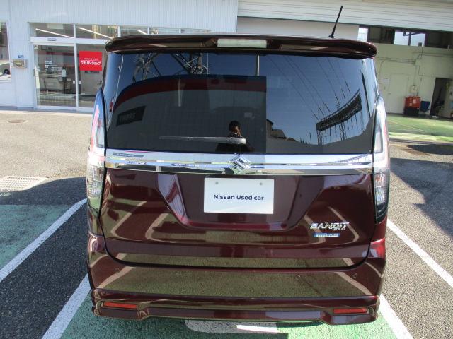 ソリオバンディット ハイブリッドMV 禁煙車 誤発進抑制機能 全方位カメラ ドライブレコーダー 純正メモリーナビ デュアルカメラブレーキサポート 後席モニター 両側電動スライド ETC2.0 シートヒータ 社外アルミホイール ワンオーナー(50枚目)