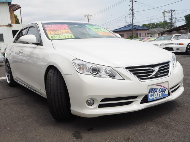 トヨタ マークｘプレミアム サード６速ミッション公認 ３５０プレミアム ｓａａｄ６速ミッション公認 ワンオーナー車 クスコ機械式ｌｓｄｔｒｄスタビライザー足回りアドバンｒｓｄｆ１８インチワンオーナーの中古車 車体価格178万円 10 平成22 年式 走行13 9万キロ
