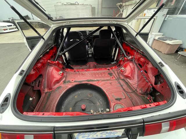 カローラレビン ＧＴ　ＡＰＥＸ　公認左ハンドル　３ドアハッチバック　エアコンパワステ付　２名乗車　エンジンフルオーバーホール済　ワイドフェンダー　ロールケージ　社外ハンドル　ワタナベ深リム１５インチ　ブリッドバケットシート　ＥＴＣ付（37枚目）