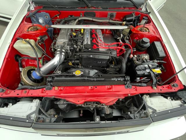 カローラレビン ＧＴ　ＡＰＥＸ　公認左ハンドル　３ドアハッチバック　エアコンパワステ付　２名乗車　エンジンフルオーバーホール済　ワイドフェンダー　ロールケージ　社外ハンドル　ワタナベ深リム１５インチ　ブリッドバケットシート　ＥＴＣ付（45枚目）