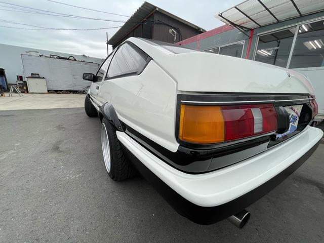 カローラレビン ＧＴ　ＡＰＥＸ　公認左ハンドル　３ドアハッチバック　エアコンパワステ付　２名乗車　エンジンフルオーバーホール済　ワイドフェンダー　ロールケージ　社外ハンドル　ワタナベ深リム１５インチ　ブリッドバケットシート　ＥＴＣ付（68枚目）