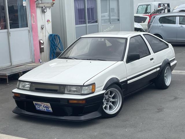 カローラレビン ＧＴ　ＡＰＥＸ　公認左ハンドル　３ドアハッチバック　エアコンパワステ付　２名乗車　エンジンフルオーバーホール済　ワイドフェンダー　ロールケージ　社外ハンドル　ワタナベ深リム１５インチ　ブリッドバケットシート　ＥＴＣ付（79枚目）