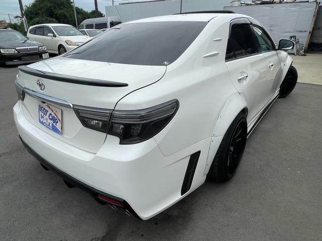 マークＸ ３５０Ｓ　公認６速　３５０Ｓ　Ｇ‘ｓ仕様ＳＡＲＤ６速キット　サンルーフ付　ＨＫＳ車高調　アルパイン８インチナビＴＶ　ステアリング連動　バックカメラ　１８インチアルミ　前後タワーバー　スマートキー×２（6枚目）