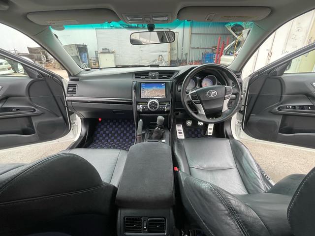 マークＸ ３５０Ｓ　公認６速　３５０Ｓ　Ｇ‘ｓ仕様ＳＡＲＤ６速キット　サンルーフ付　ＨＫＳ車高調　アルパイン８インチナビＴＶ　ステアリング連動　バックカメラ　１８インチアルミ　前後タワーバー　スマートキー×２（19枚目）