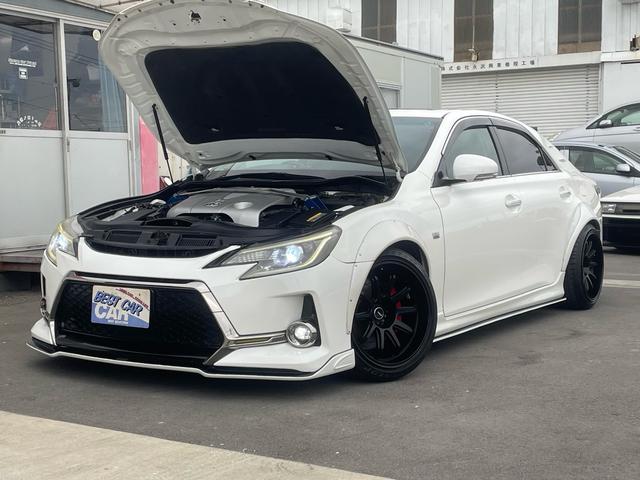 マークＸ ３５０Ｓ　公認６速　３５０Ｓ　Ｇ‘ｓ仕様ＳＡＲＤ６速キット　サンルーフ付　ＨＫＳ車高調　アルパイン８インチナビＴＶ　ステアリング連動　バックカメラ　１８インチアルミ　前後タワーバー　スマートキー×２（80枚目）