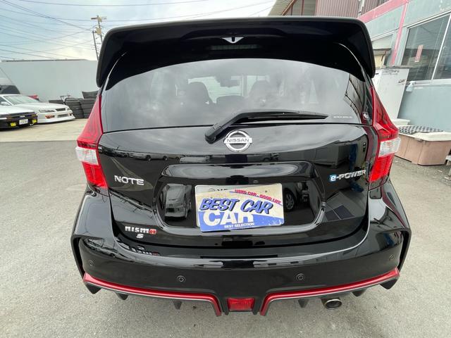 ノート ｅ－パワーニスモ　Ｓ　ワンオーナー　アルパイン９インチナビＴＶ　アラウンドビューモニター　ＥＴＣ２．０　インテリジェントルームミラー　ブリッツ車高調　盗難防止装置　前後ドラレコ　センターアームレスト　専用コンピューター（7枚目）