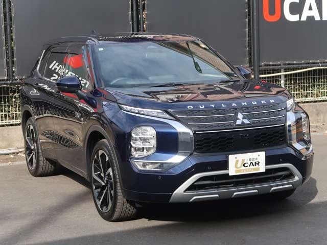 アウトランダーPHEV P ワンオーナー 本革シート 三菱純正9型スマホ連携ナビ Bluetooth USB 全周囲カメラ ETC2.0 AC1500W電源 電動パノラマサンルーフ マイパイロット 駆動用バッテリー残存容量96%(5枚目)