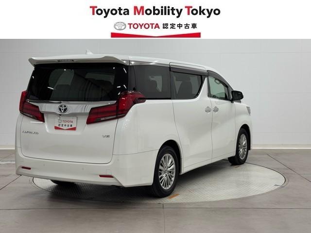 アルファード ３．５ＧＦ　衝突軽減　バックモニター　ナビ＆ＴＶ　クルコン　ＬＥＤヘッドランプ　地デジ　キーレス　アイドリングストップ　ＤＶＤ　３列シート　ＡＢＳ　アルミホイール　オートエアコン　パワーシート　エアバッグ　ＥＴＣ（2枚目）