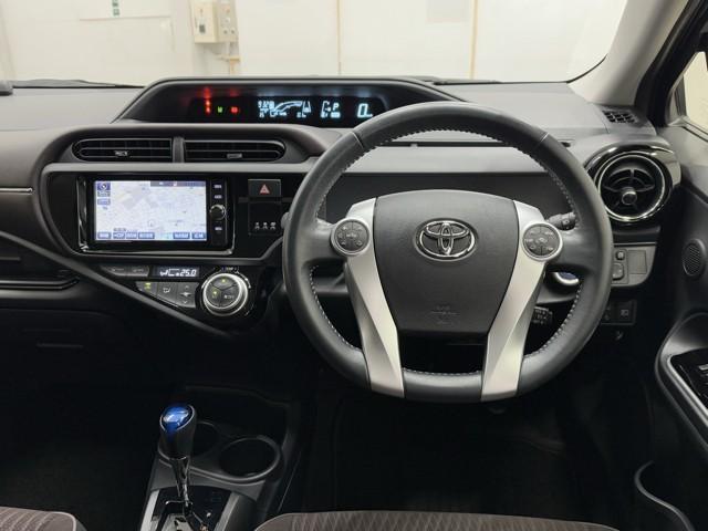 アクア G 誤発進抑制機能 バックモニタ セキュリティー メンテナンスノート ドライブレコーダ デュアルエアバック ナビTV I-STOP LED パワーウィンドウ 1オーナ- 地デジ ESC ATエアコン(4枚目)