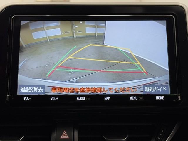 C-HR G ハーフ革 TSS ワンオナ アイドルストップ DVD再生可 定期点検記録簿 LEDヘッド バックモニタ イモビライザー ナビ&TV ETC付 キーフリーシステム スマキー 横滑り防止機能 クルーズC(6枚目)