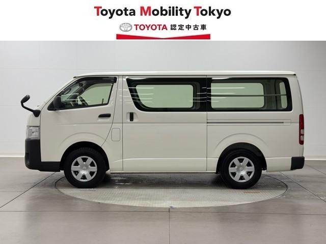 ハイエースバン ロングＤＸ　ブレーキサポート　リアカメラ　ＰＷ　運転席エアバッグ　ナビテレビ　横滑り防止　整備点検記録簿　イモビ付　パワーステアリング　エアコン　ミュージックプレイヤー接続可　ＡＢＳ　キーレス　ワンセグテレビ（3枚目）