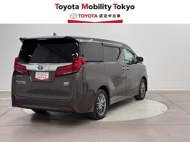 アルファードハイブリッド エグゼクティブラウンジ　サンル－フ　インテリジェントクリアランスソナー　地デジＴＶ　両側電動スライドドア　黒革シート　ドライブレコーダー　バックモニタ－　ＬＥＤライト　アイドリングストップ　横滑り防止機能　４ｗｄ　３列シート（2枚目）