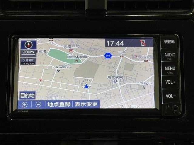 プリウス Ａツーリングセレクション　スマキー　イモビライザー　バックモニター　クルコン　記録簿有　ＬＥＤヘッドライト　ＥＴＣ　ナビＴＶ　メモリーナビゲーション　横滑り防止機能　キーフリ　ＡＣ１００Ｖ　アルミ　ＡＡＣ　ＡＵＸ　ＡＢＳ（5枚目）