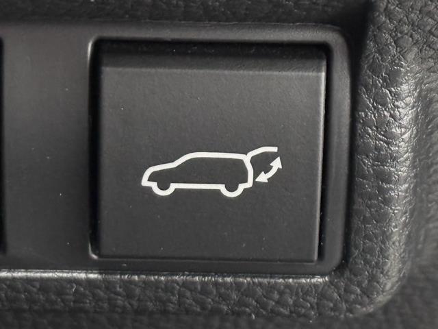 電動式バックドアです。　荷物を持ったままでもボタン一つで自動的に開け閉めできるので便利ですよ。　挟み込み防止機能も付いていますのでお子様の手や荷物を挟み込むのを防いでくれますよ。