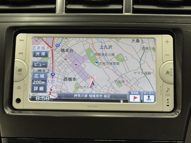 プリウスアルファ S チューン ブラック PW 1オーナー車 フルフラット メモリナビ セキュリティー AUX ETC付き 横滑り防止 スマートキープッシュスタート TVナビ キーレスエントリー サイドカーテンエアバック デュアルエアバッグ(5枚目)