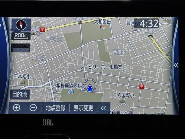 ハリアーハイブリッド Ｚ　レザーパッケージ　ナビＴＶ　ＬＥＤライト　本革　エアコン　横滑り防止　ドラレコ付　クルーズコントロール　Ｐシート　ガラスルーフ　メディアプレイヤー接続　キーレスエントリー　フルセグテレビ　アイドリングストップ　アルミ（5枚目）