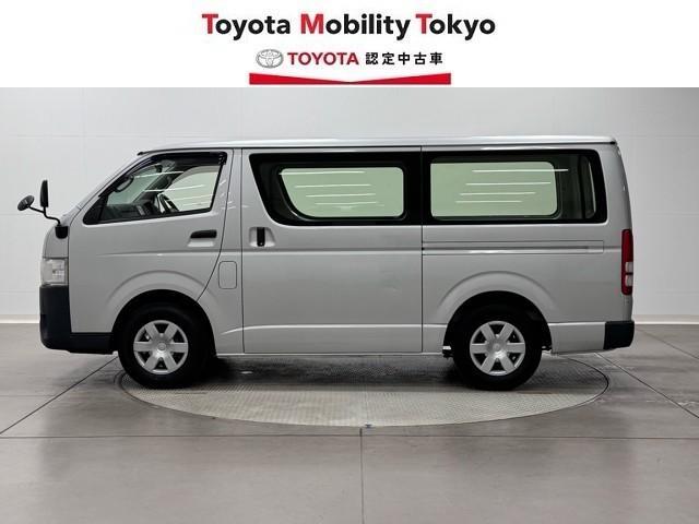 ハイエースバン ロングＤＸ　衝突被害軽減ブレーキ　車検整備付　ブレーキサポート　リアカメラ　ＰＷ　運転席エアバッグ　ナビテレビ　横滑り防止　整備点検記録簿　イモビ付　パワーステアリング　エアコン　ミュージックプレイヤー接続可（6枚目）