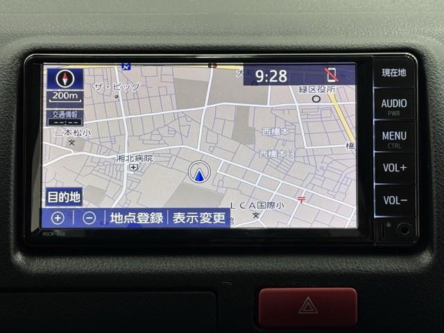 ハイエースバン ロングＤＸ　衝突被害軽減ブレーキ　車検整備付　ブレーキサポート　リアカメラ　ＰＷ　運転席エアバッグ　ナビテレビ　横滑り防止　整備点検記録簿　イモビ付　パワーステアリング　エアコン　ミュージックプレイヤー接続可（8枚目）