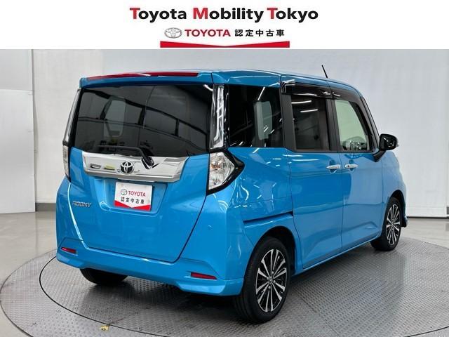 ルーミー カスタムG-T 助手席エアバック 両側オートスライドドア スマートキープッシュスタート LEDライト 1オーナー 横滑り防止機能 クルコン 点検記録簿 ETC付 アルミホイール キーレス DVD ナビ&TV ABS(2枚目)