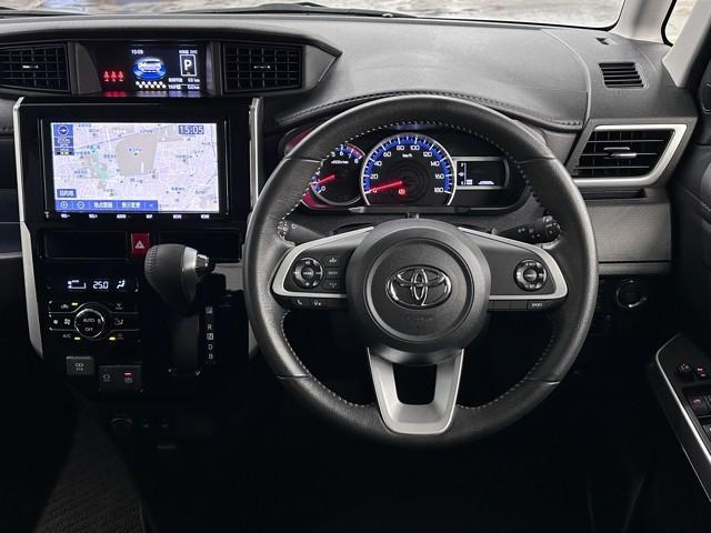 ルーミー カスタムG-T 助手席エアバック 両側オートスライドドア スマートキープッシュスタート LEDライト 1オーナー 横滑り防止機能 クルコン 点検記録簿 ETC付 アルミホイール キーレス DVD ナビ&TV ABS(4枚目)