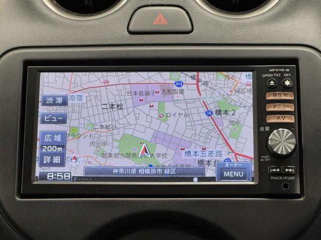 マーチ １２Ｘ　ＤＶＤ再生　後カメラ　ＥＴＣ車載器　イモビ　スマートキープッシュスタート　アイストップ　ナビＴＶ　記録簿付き　運転席助手席エアバック　パワーウインド　パワステ　ＡＢＳ　キーレスエントリー　メモリーナビ（5枚目）