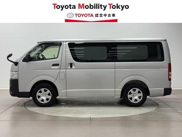 ハイエースバン ロングＤＸ　ブレーキサポート　リアカメラ　ＰＷ　運転席エアバッグ　ナビテレビ　横滑り防止　整備点検記録簿　イモビ付　パワーステアリング　エアコン　ミュージックプレイヤー接続可　ＡＢＳ　キーレス　ワンセグテレビ（3枚目）