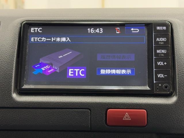 ハイエースバン ロングＤＸ　ブレーキサポート　リアカメラ　ＰＷ　運転席エアバッグ　ナビテレビ　横滑り防止　整備点検記録簿　イモビ付　パワーステアリング　エアコン　ミュージックプレイヤー接続可　ＡＢＳ　キーレス　ワンセグテレビ（9枚目）